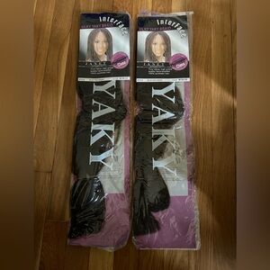New, unopened, 2 packs of Interface Silky Yaky Braid Hair color M1B/30 Janet